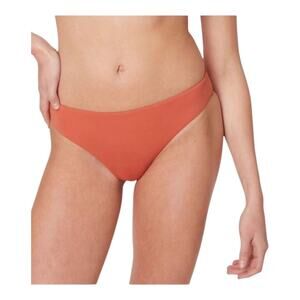 Andie NWT The Symi Sustainable High Leg Cut Low Rise Bikini Bottom Cedar XXL
